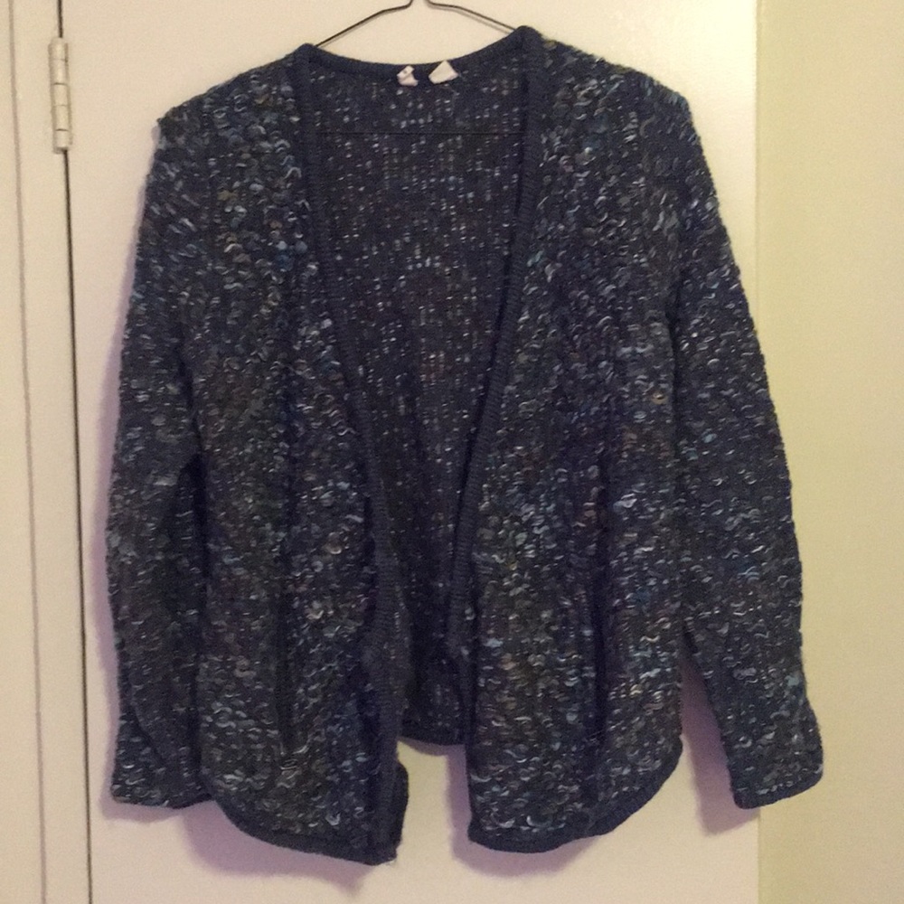Green and grey Anthropologie cardigan